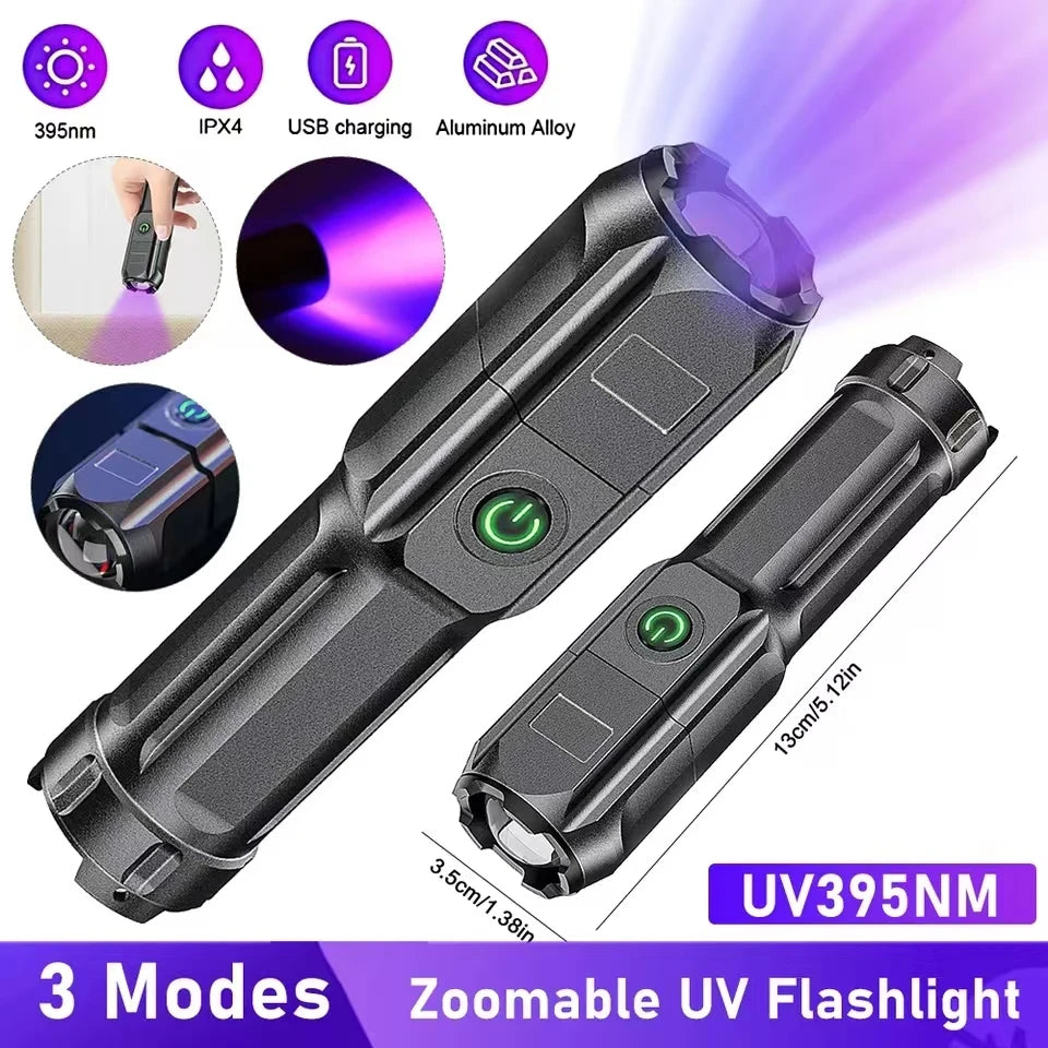 Mini Purple Flashlight