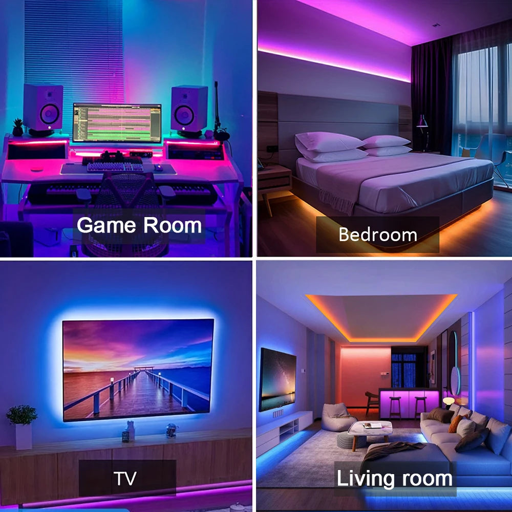 Smart RGB LED Strip Lights with App Control