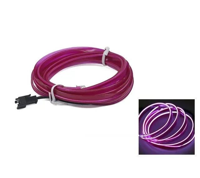 LED Neon Strip – Flexible Car Interior Ambient Lighting (1M/3M/5M)