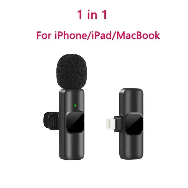 Wireless Lavalier Microphone for iPhone & Android