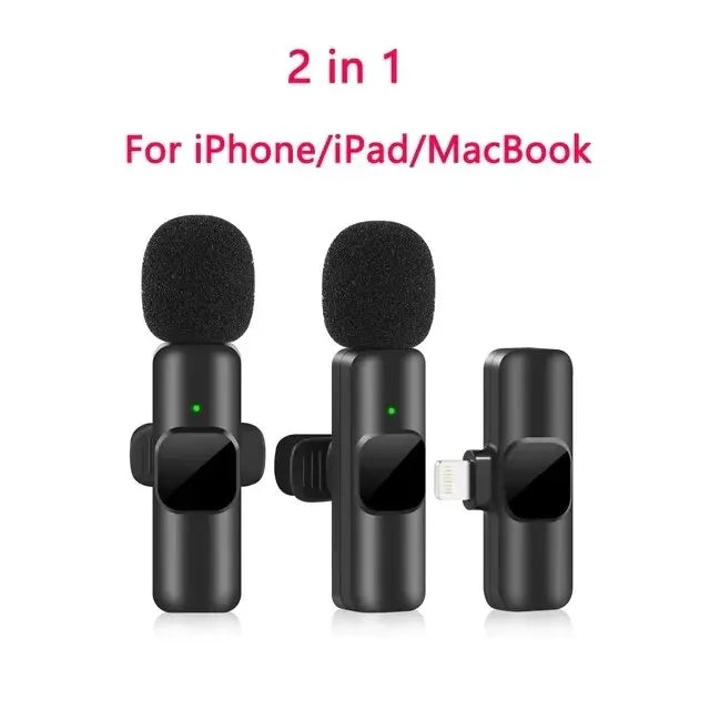 Wireless Lavalier Microphone for iPhone & Android
