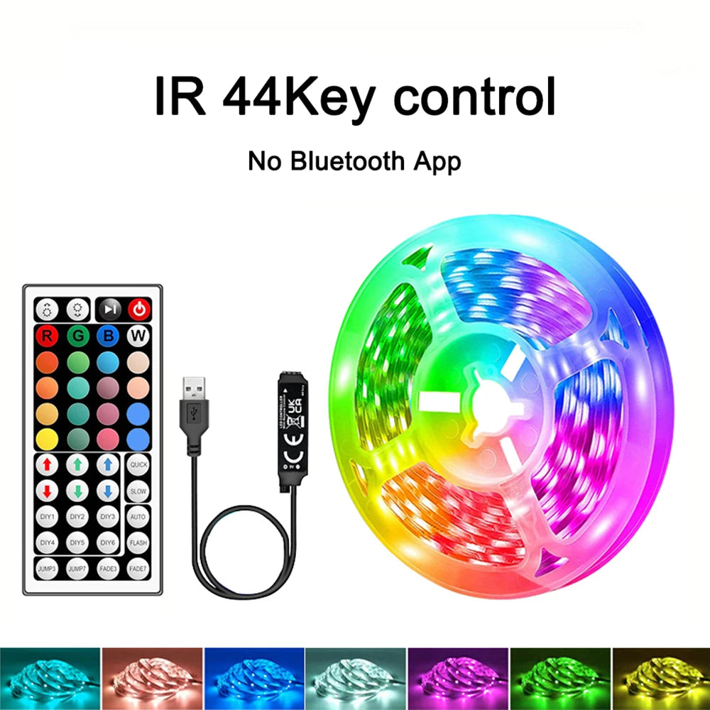 RGB LED Strip Lights – APP & 44-Key Music Sync Remote Control