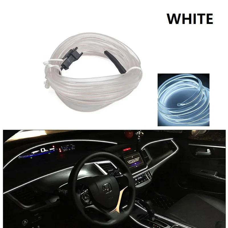 LED Neon Strip – Flexible Car Interior Ambient Lighting (1M/3M/5M)