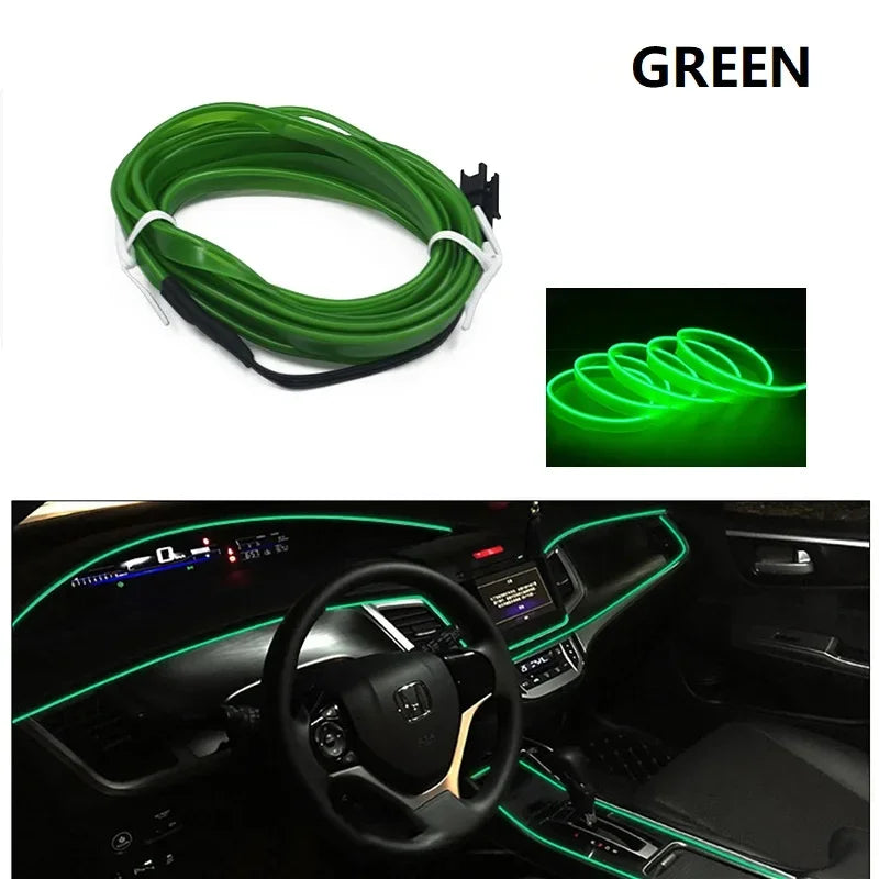LED Neon Strip – Flexible Car Interior Ambient Lighting (1M/3M/5M)