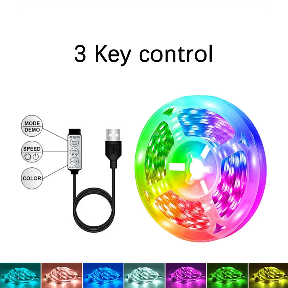 RGB LED Strip Lights – APP & 44-Key Music Sync Remote Control