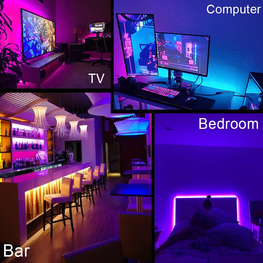 RGB LED Strip Lights – APP & 44-Key Music Sync Remote Control