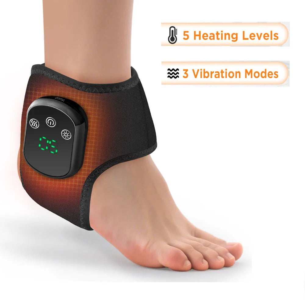 2 IN 1 Heating & Wrist Guard Vibration Massage Three-speed Temperature Adjustment USB Plug Cold Hot Protect Heating Wristband