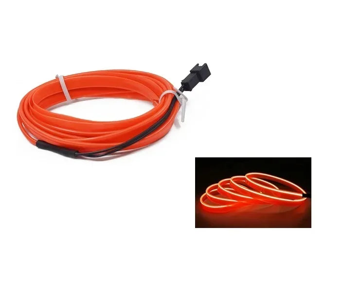 LED Neon Strip – Flexible Car Interior Ambient Lighting (1M/3M/5M)