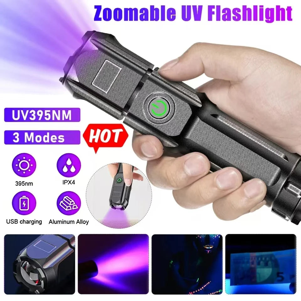 Mini Purple Flashlight