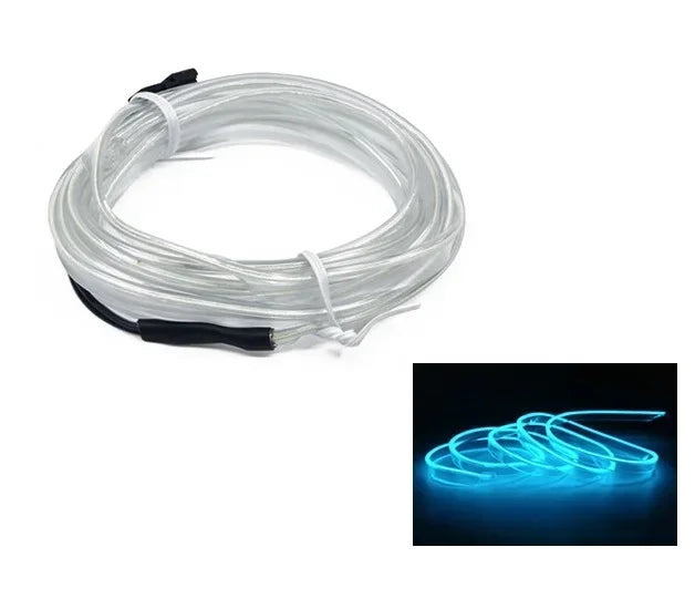 LED Neon Strip – Flexible Car Interior Ambient Lighting (1M/3M/5M)