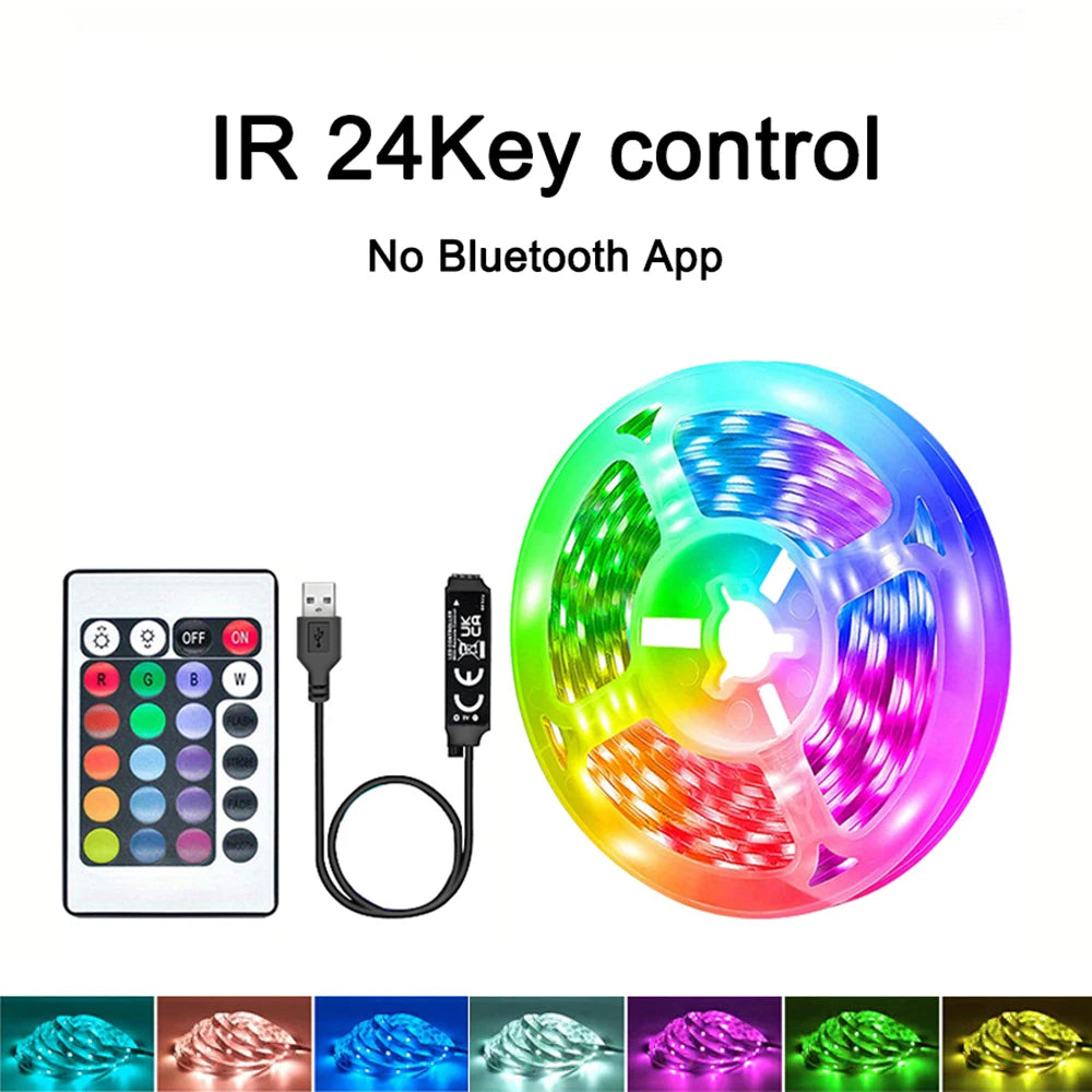 RGB LED Strip Lights – APP & 44-Key Music Sync Remote Control